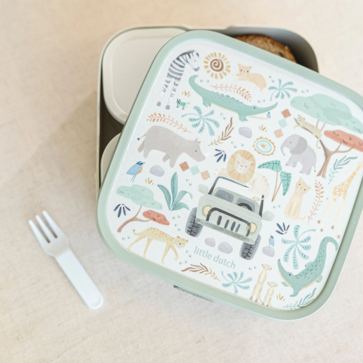 Lunch box with compartments large - Mepal Campus - Safari Friends