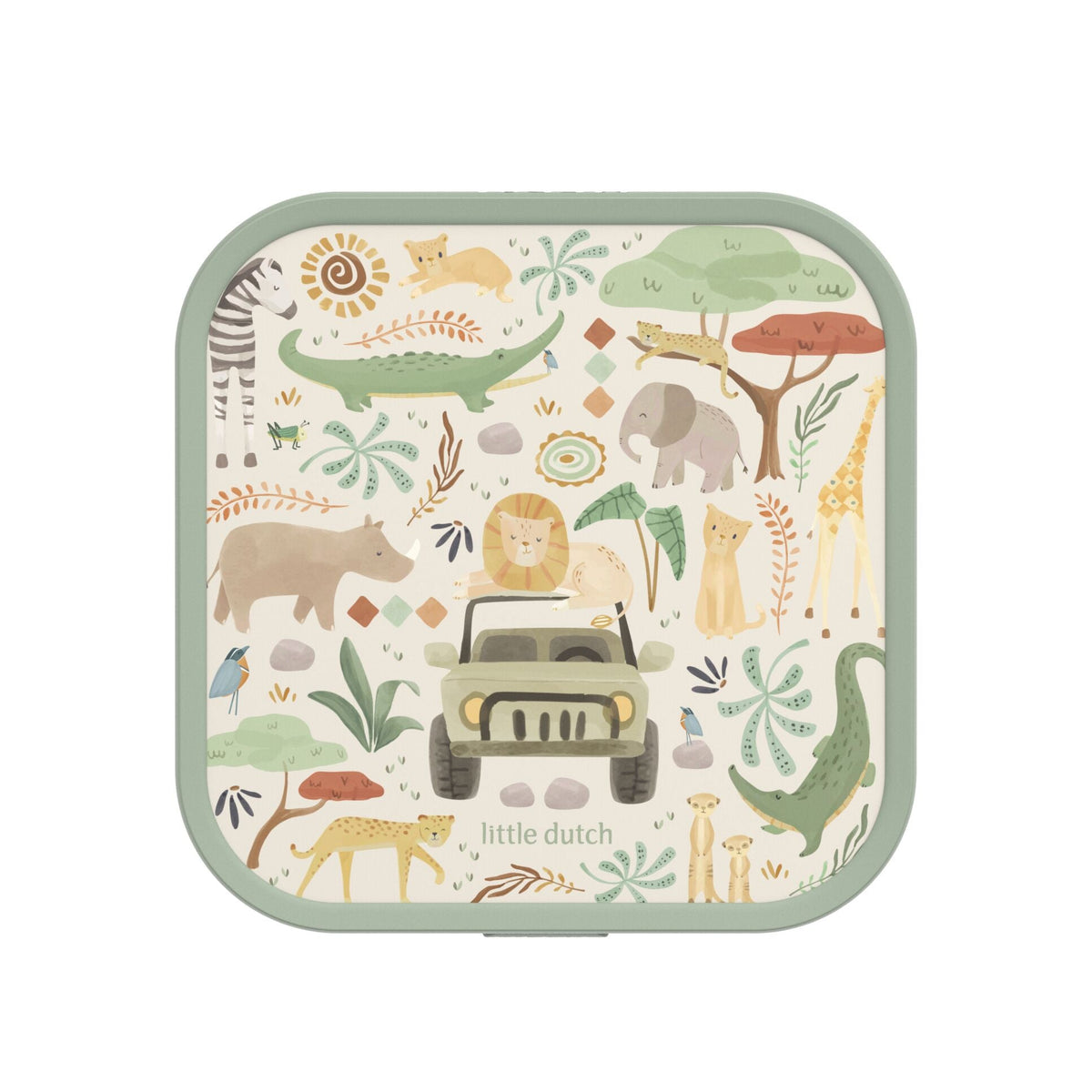 Lunch box with compartments large - Mepal Campus - Safari Friends