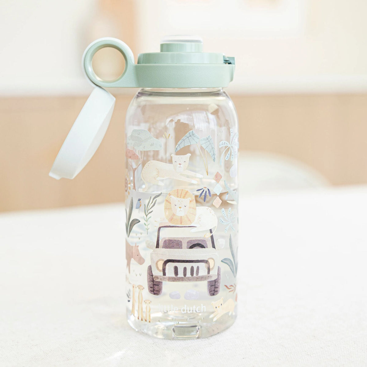 Children's drinking bottle flip cap 600 ml - Mepal Campus - Safari Friends