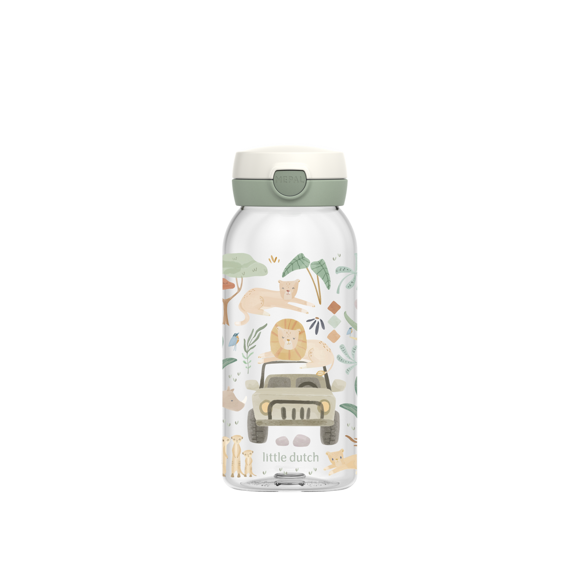 Children's drinking bottle flip cap 600 ml - Mepal Campus - Safari Friends