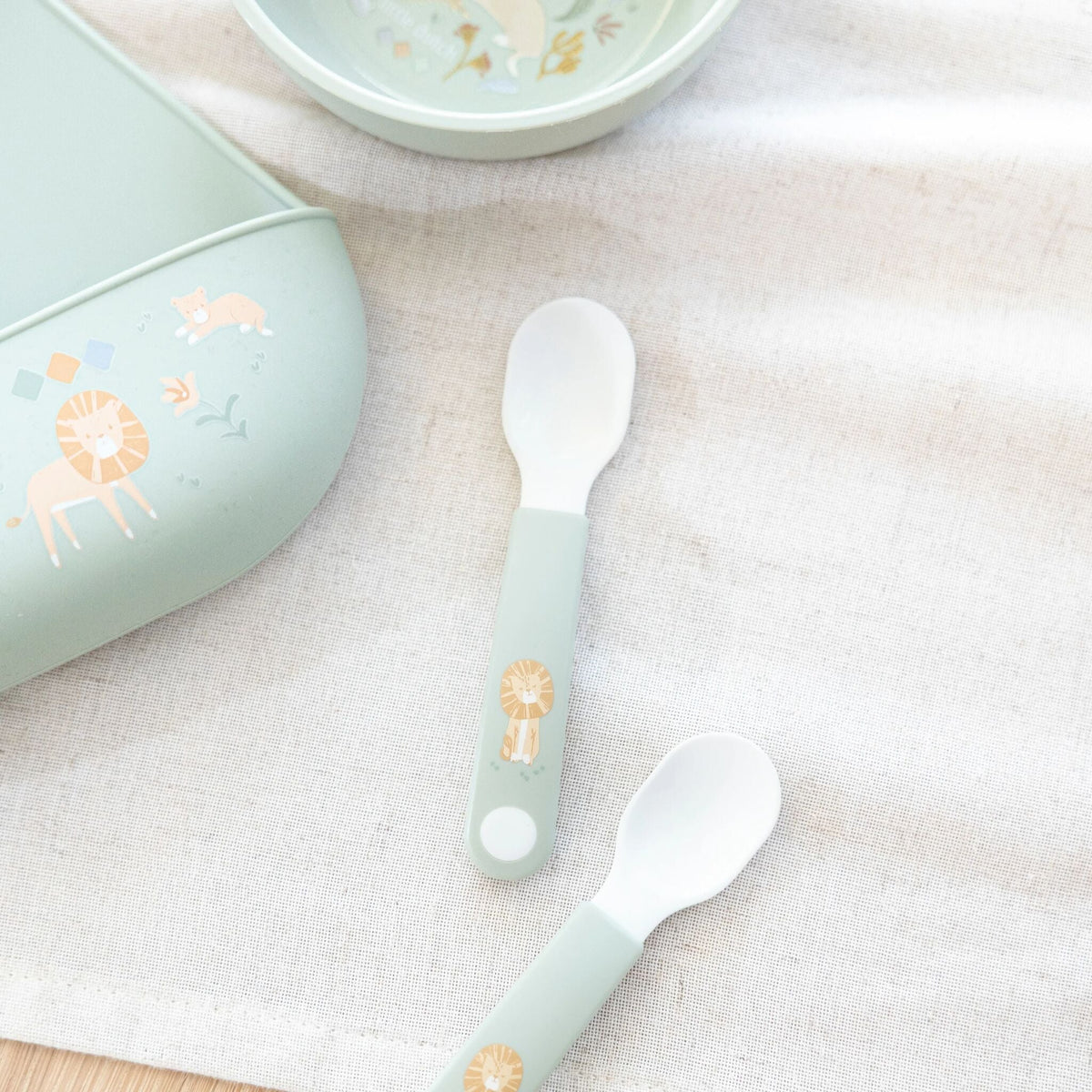 Baby spoon 2 pieces - Mepal Mio - Safari Friends