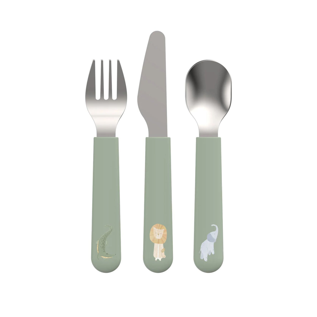 Children's cutlery 3-piece - Mepal Mio - Safari Friends
