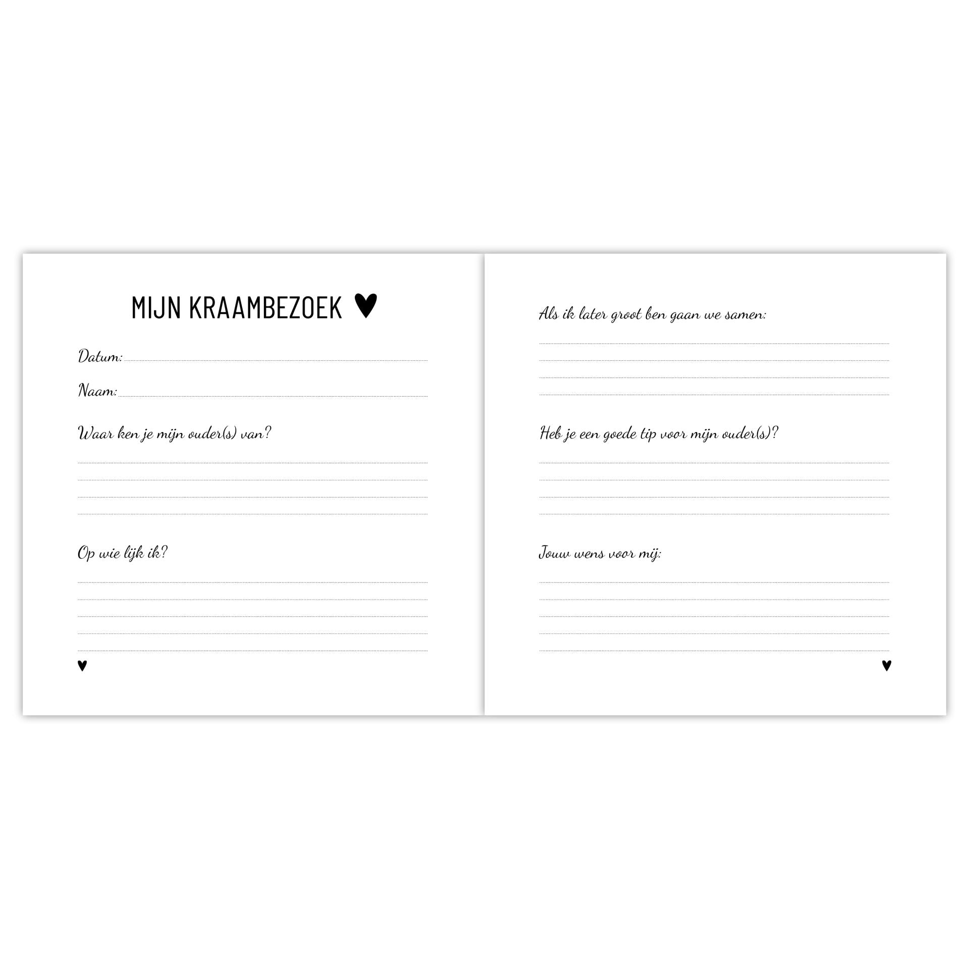 Kraambezoekboek | De mooiste wensen voor mij