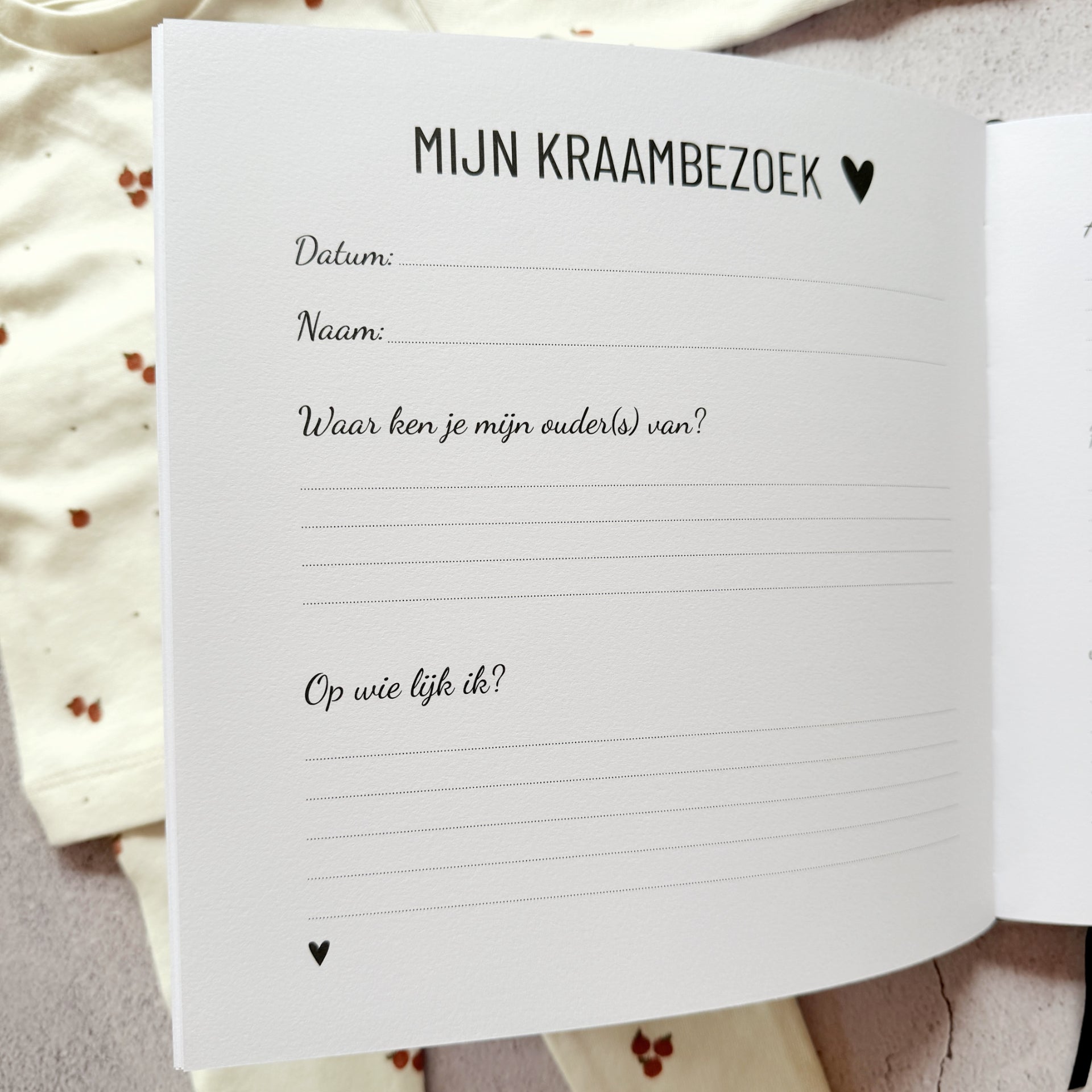 Kraambezoekboek | De mooiste wensen voor mij