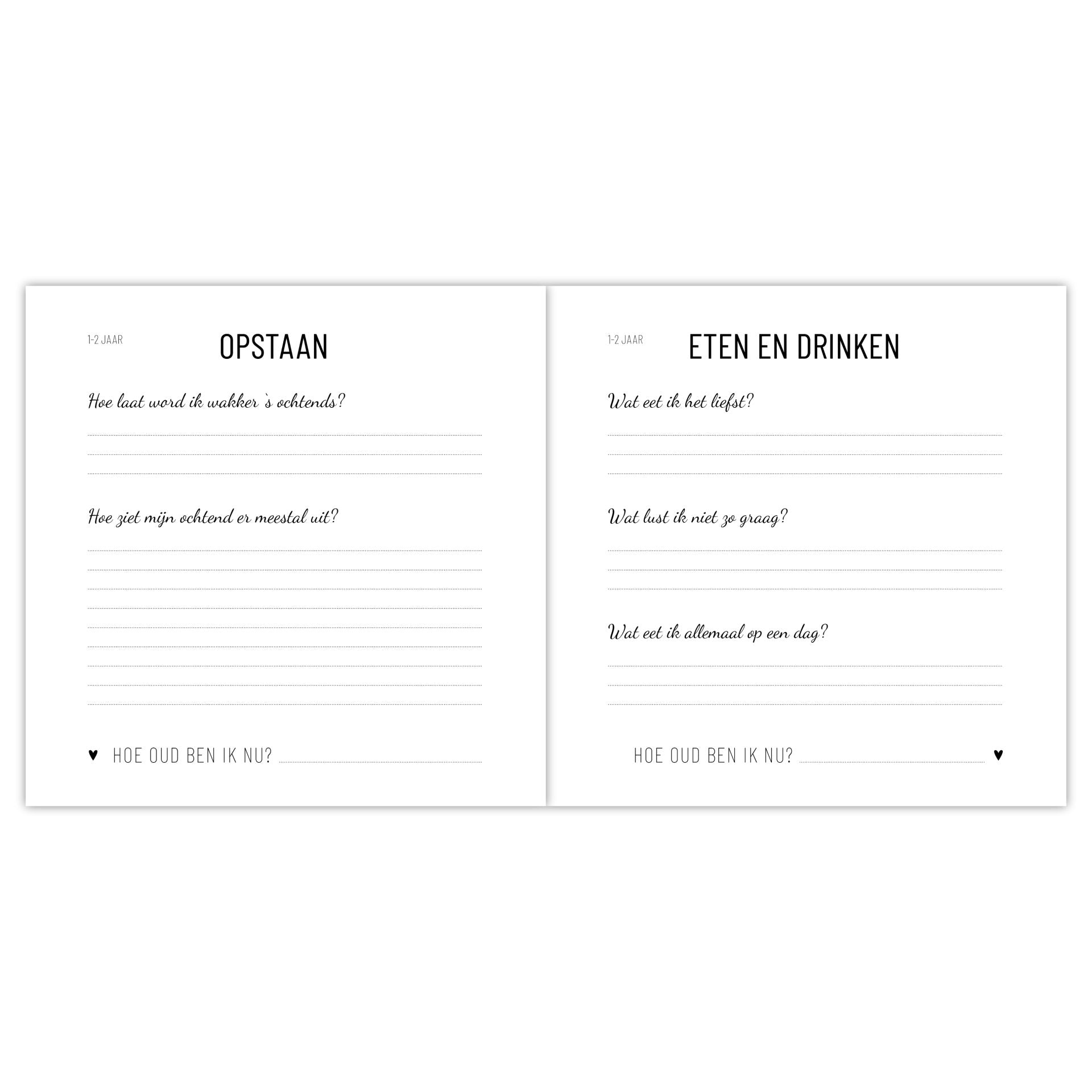 Opgroeiboek | 1-4 jaar