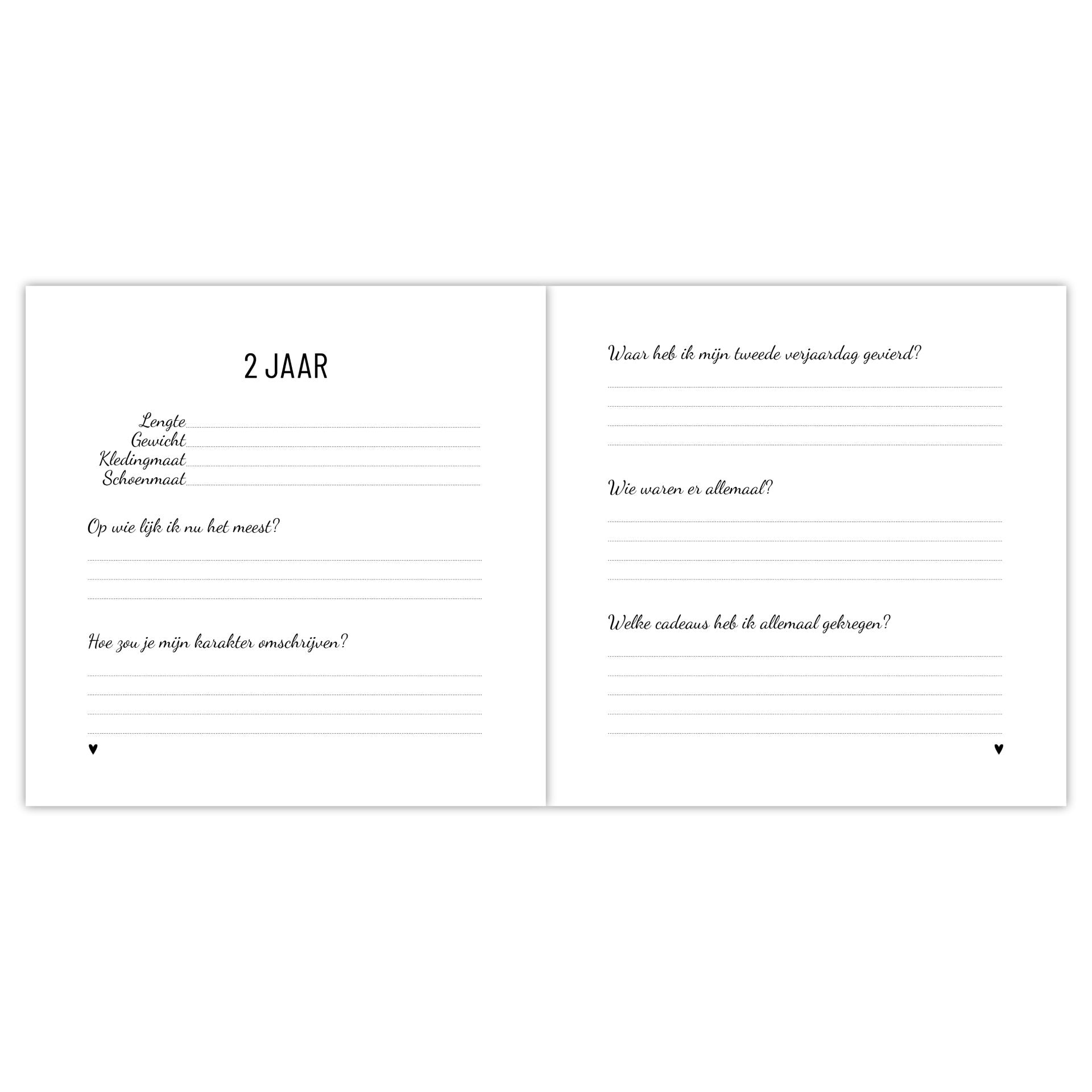 Opgroeiboek | 1-4 jaar
