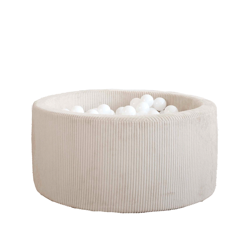 Moje. Rib Velvet Ballenbad- 90x40 cm - Créme