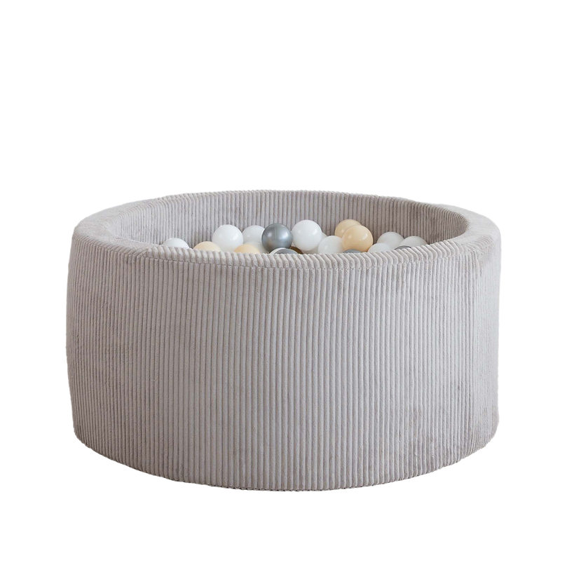 Moje. Rib Velvet Ballenbad- 90x40 cm - Grey