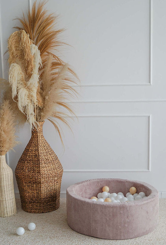 Moje. Rib Velvet Ballenbad- 90x30 cm - Dirty Pink Prijs