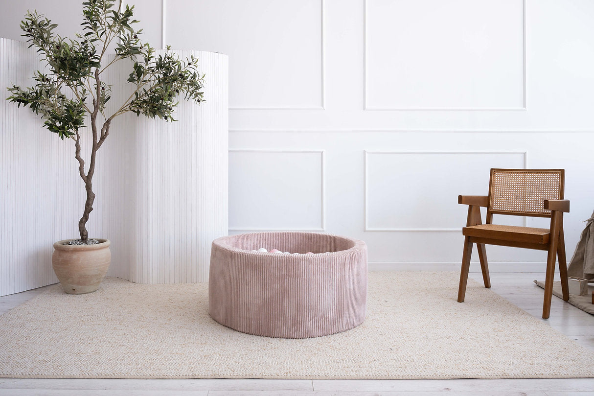 Moje. Rib Velvet Ballenbad- 90x40 cm - Dark Beige Prijs