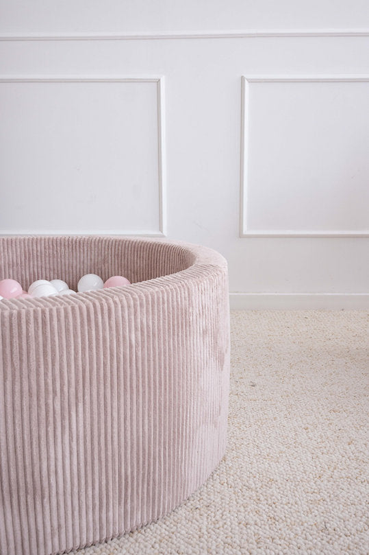 Moje. Rib Velvet Ballenbad- 90x40 cm - Dirty Pink