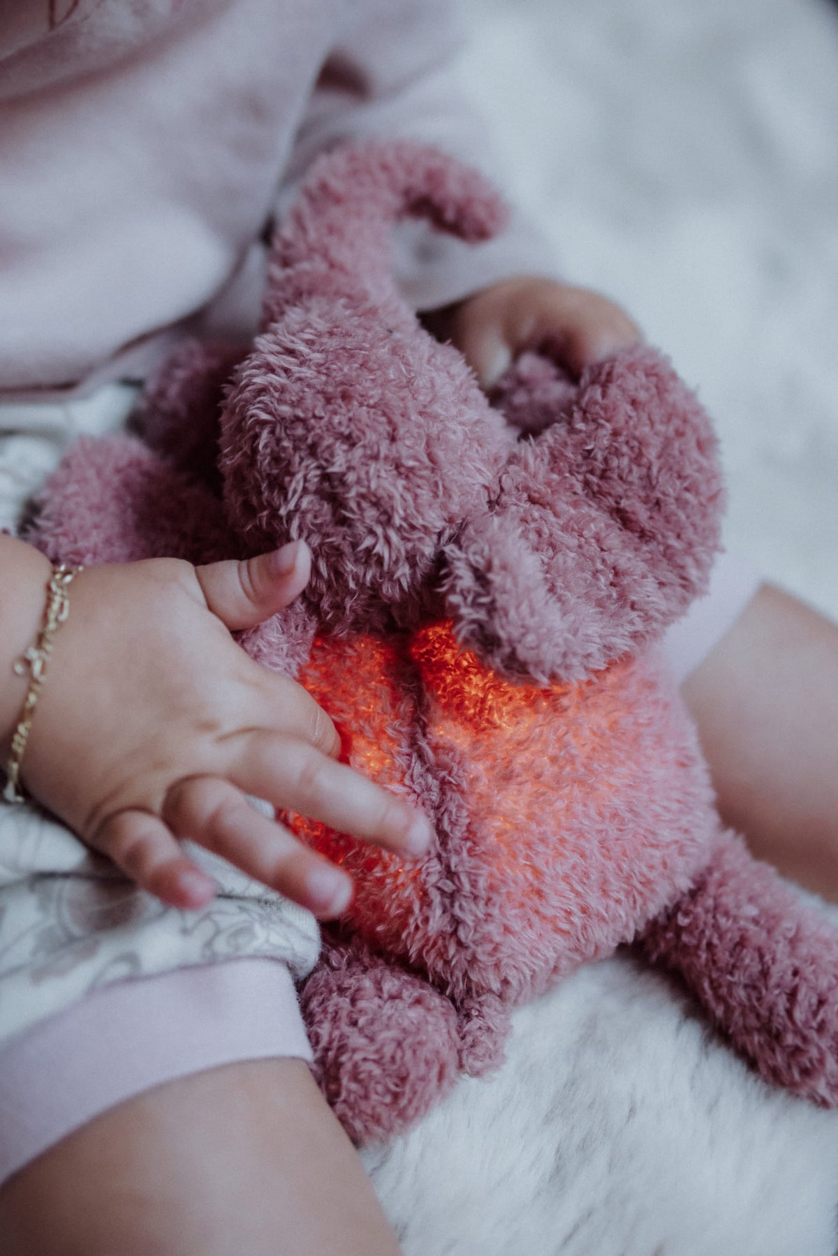 George (pink) - Plush night light