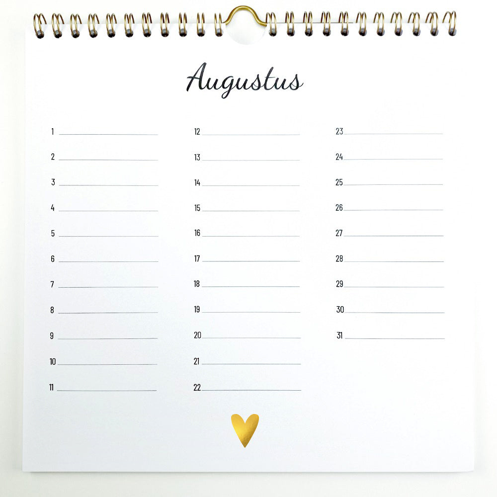 Kalender | Voor de verjaardagen