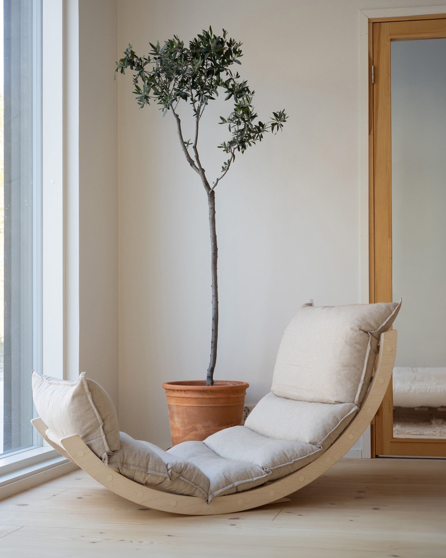 LAAKSO rocking lounger | birch - Second Chance