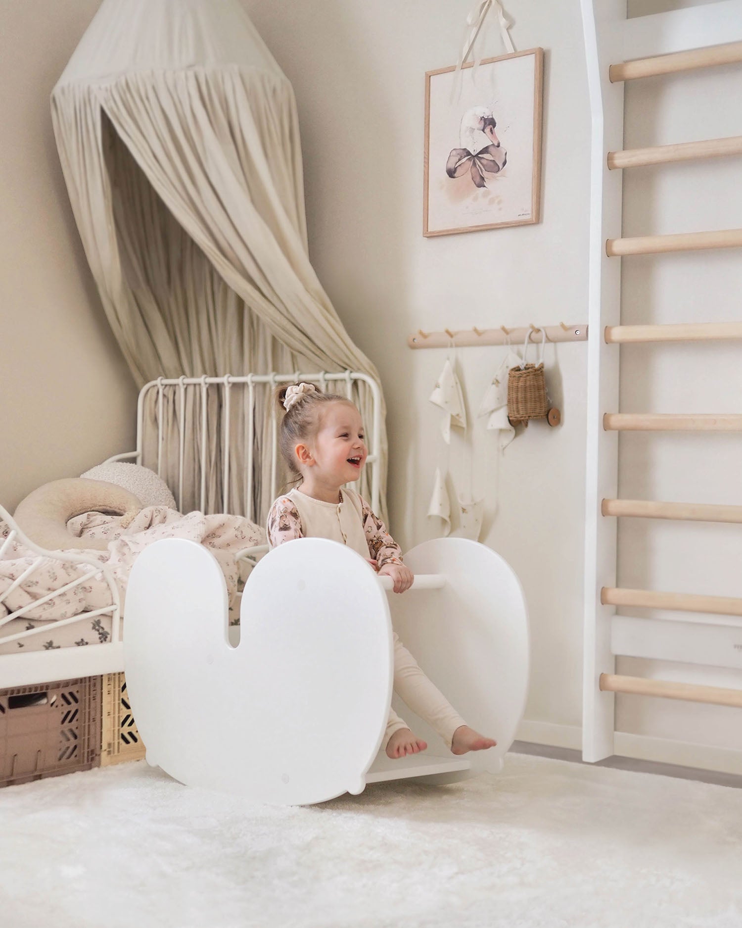 NUPPU rocking horse | white
