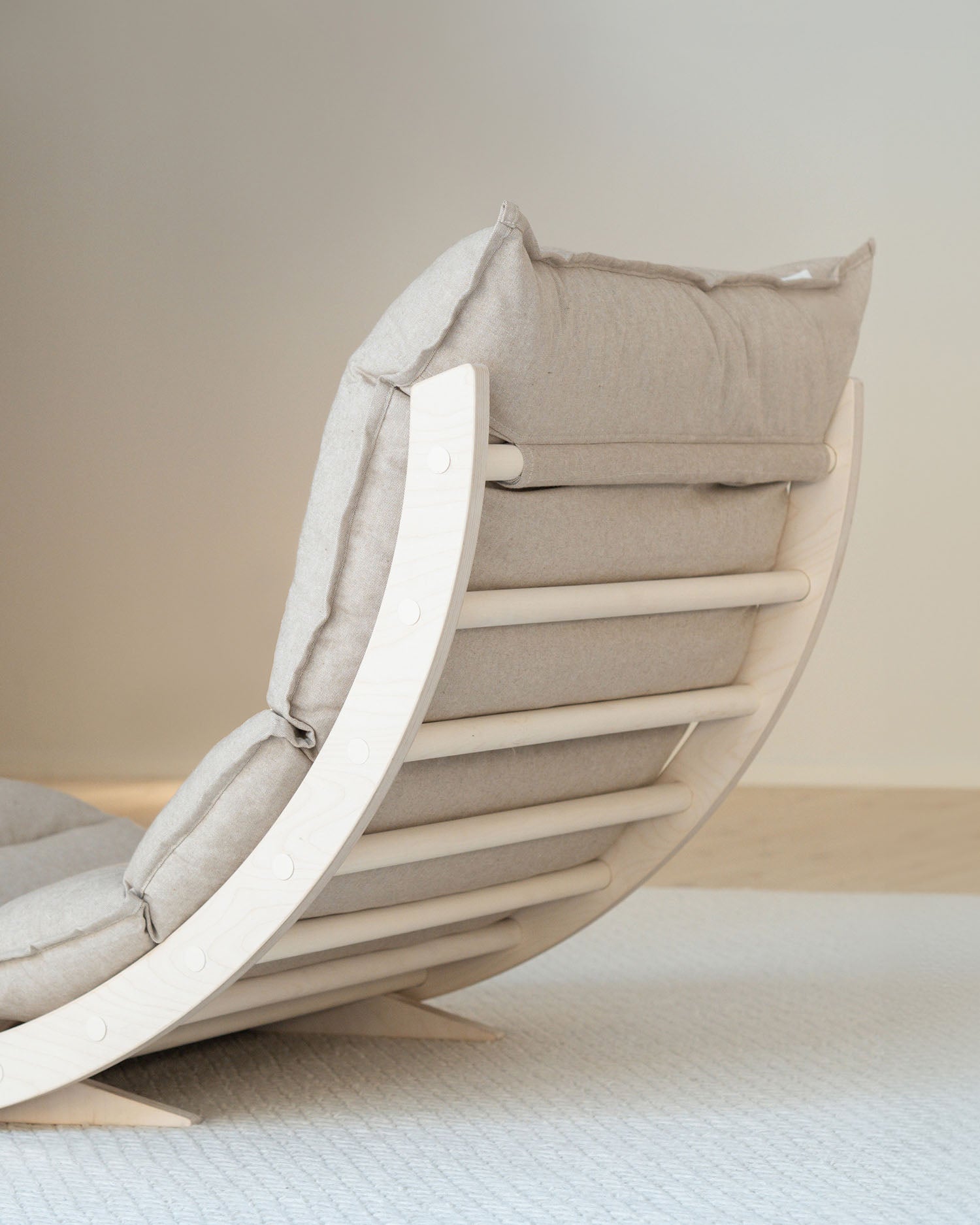 LAAKSO rocking lounger, OHRA cushion and wedges | birch set