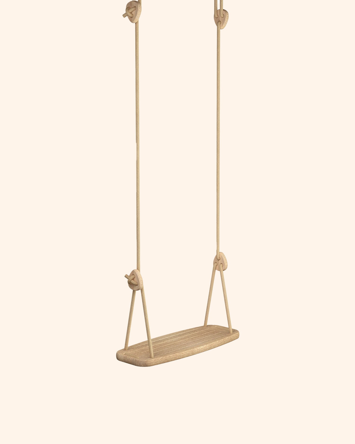 CLASSIC swing | oak - beige rope