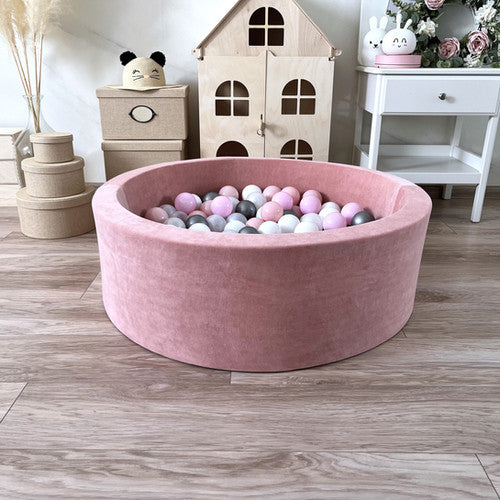 Moje. Ballenbad- 90x30 cm - Soft Velvet - Raspberry Pink