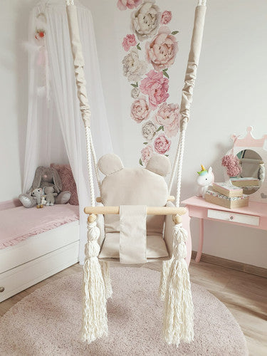 Babyschommel Teddybeer - Ecru