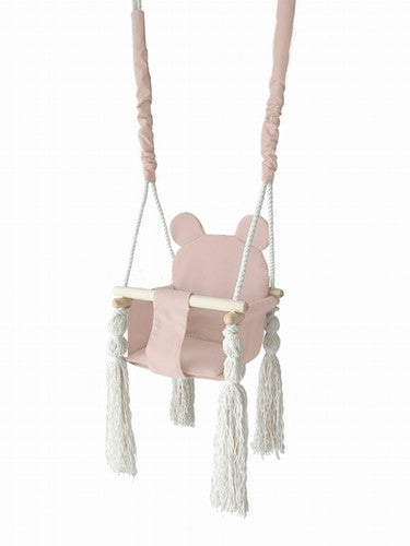 Babyschommel Teddybeer Pink