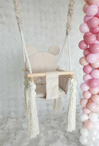 Babyschommel Teddybeer - Ecru