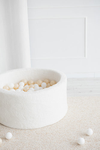 Moje. Ballenbad - 90x40 cm - Teddy White