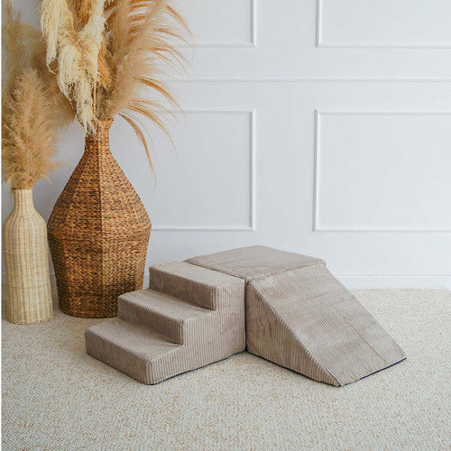 Moje. Foam Speelset - 3 elements - Rib Velvet -  Beige