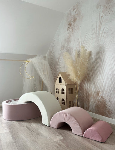 Moje. Regenboog speelset - Pink + Ballenbad 90x30 + 200 ballen