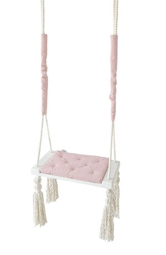 Junior schommel Pink - witte zitting