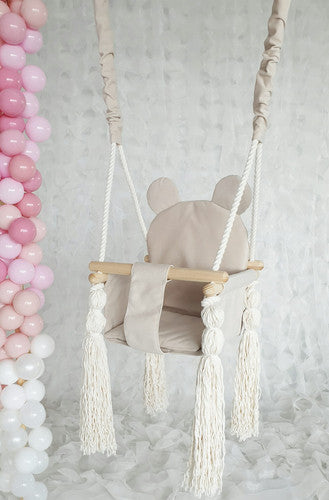 Babyschommel Teddybeer - Ecru