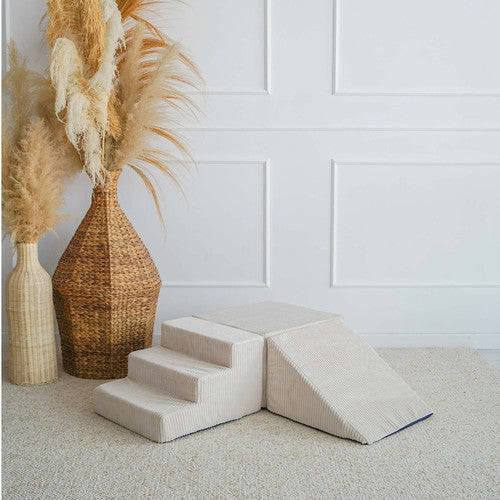 Moje. Foam Speelset - 3 elements - Rib Velvet - Cream