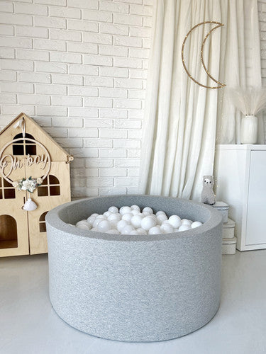 Moje. Ballenbad - 90x40 cm - Cotton - Light grey
