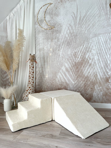 Moje. Foam Speelset - 3 elements- Soft Velvet  -Ecru