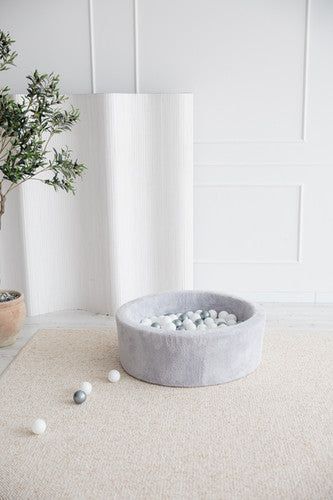 Moje. Ballenbad - 90x30 cm - Teddy Grey