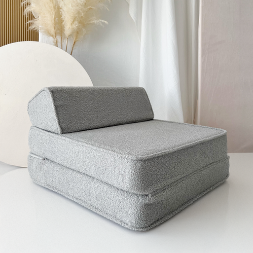 Moje. Bouclé Lounger Grey