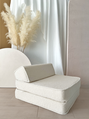 Moje. Bouclé Lounger Cream