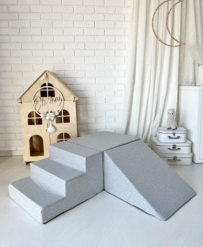 Moje. Foam Speelset 3 elements - Cotton  - Light Grey