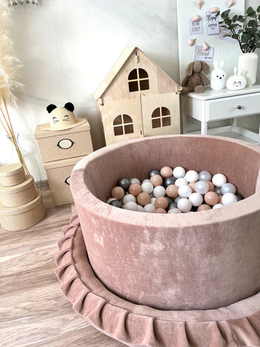 Moje. Ballenbad- 90x40 cm - Soft Velvet - Dark Beige