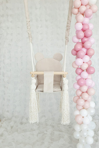 Babyschommel Teddybeer - Ecru