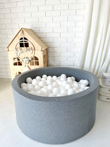 Moje. Ballenbad - 90x40 cm - Cotton - Grey