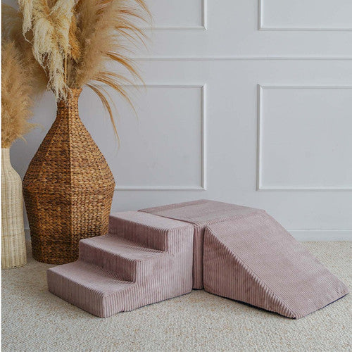 Moje. Foam Speelset - 3 elements - Rib Velvet - Dirty Pink