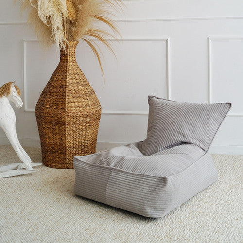 Moje. Velvet Rib Velvet - Beanbag Grey
