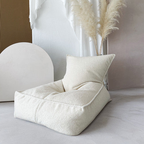 Moje. Bouclé Beanbag Cream -zitzak