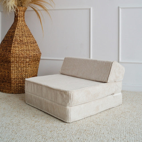 Moje.  Velvet Rib Velvet - Lounger Cream