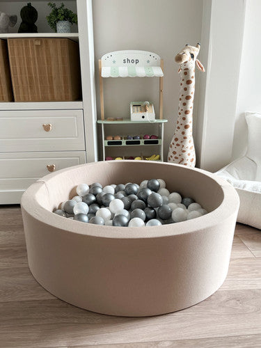 Moje. Ballenbad- 90x30 cm - Cotton - Beige
