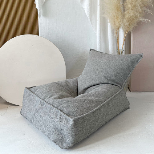 Moje. Bouclé Beanbag Grey -zitzak
