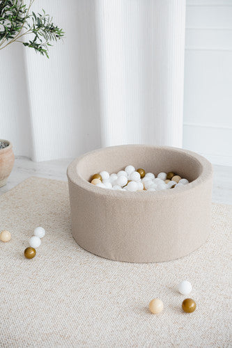 Moje. Bouclé Ballenbad- 90x40 cm - Beige