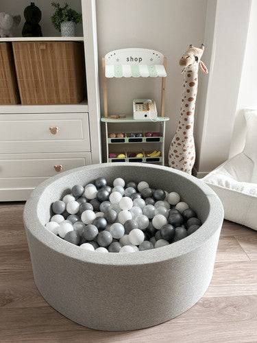 Moje. Ballenbad- 90x30 cm - Cotton - Light Grey