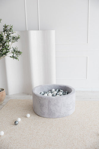 Moje. Ballenbad- 90x40 cm - Teddy Grey