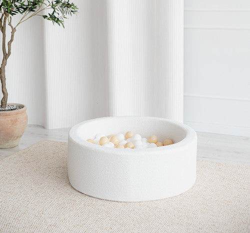 Moje. Bouclé Ballenbad- 90x30 cm - White